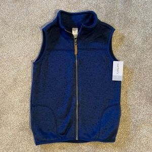 Carter’s Boys Navy Fleece Lined Vest size 7